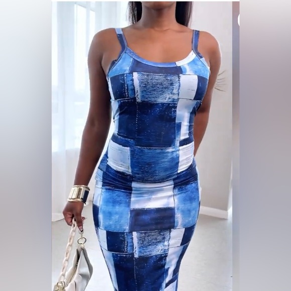 Denim Look Gorgeous Dress - Picture 5 of 8